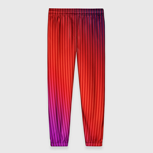 Женские брюки Оранжево-фиолетовый градиент / 3D-принт – фото 2