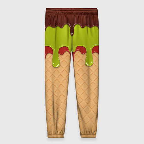 Женские брюки Мороженое Ice Scream Z / 3D-принт – фото 2