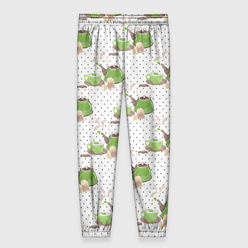 Женские брюки Зеленый чай / 3D-принт – фото 2