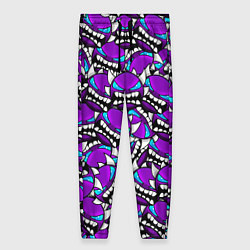 Женские брюки GEOMETRY DASH VIOLET DEMON PATTERN