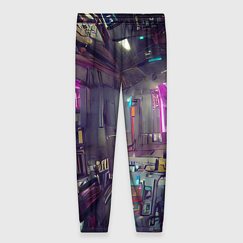 Женские брюки Городской киберпанк / 3D-принт – фото 2