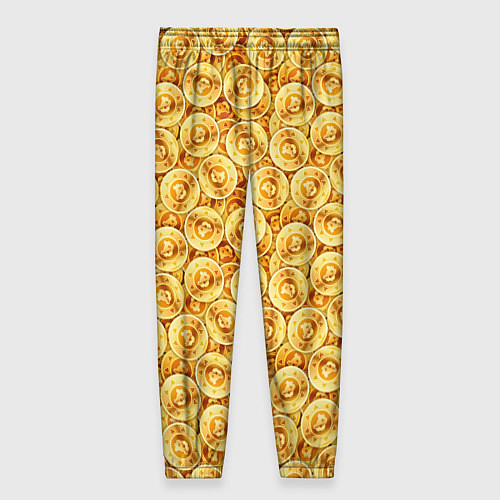 Женские брюки Золотые Биткоины / 3D-принт – фото 2