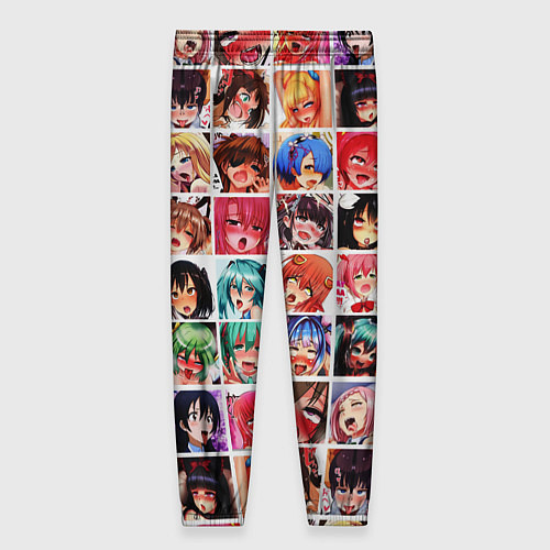 Женские брюки AHEGAO ЦВЕТНОЙ - АХЕГАО / 3D-принт – фото 2