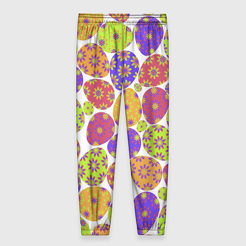 Женские брюки Разукрашенные пасхальные яйца / 3D-принт – фото 2