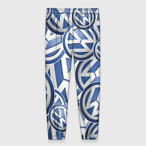 Женские брюки Volkswagen logo Pattern / 3D-принт – фото 2