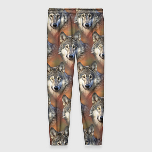 Женские брюки Волки Wolfs паттерн / 3D-принт – фото 2