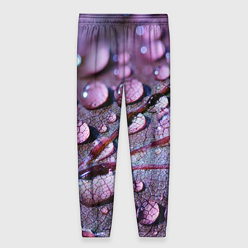 Женские брюки Капели на листочке / 3D-принт – фото 2