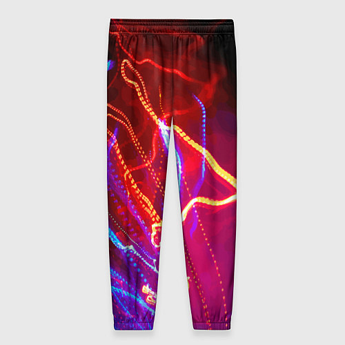 Женские брюки Neon vanguard pattern Lighting / 3D-принт – фото 2