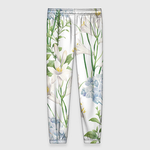 Женские брюки Цветы Утонченные и Яркие / 3D-принт – фото 2