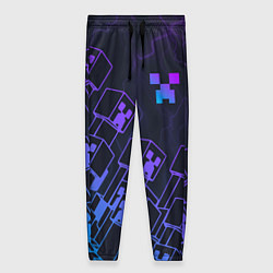 Женские брюки Minecraft CREEPER NEON