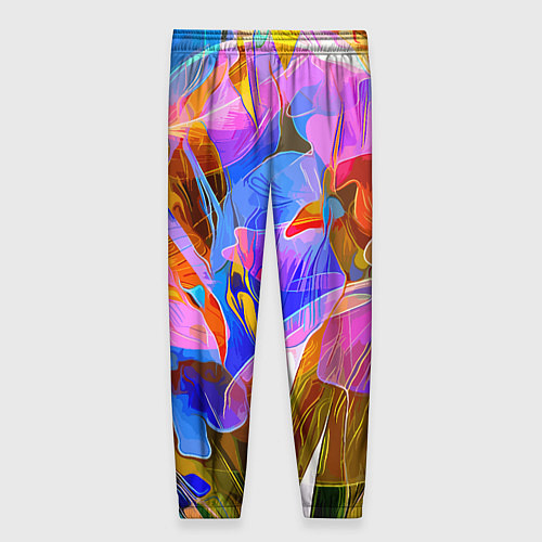Женские брюки Красочный цветочный паттерн Лето Colorful floral p / 3D-принт – фото 2