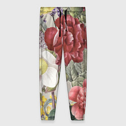Женские брюки Цветы Красочный Садовый Букет