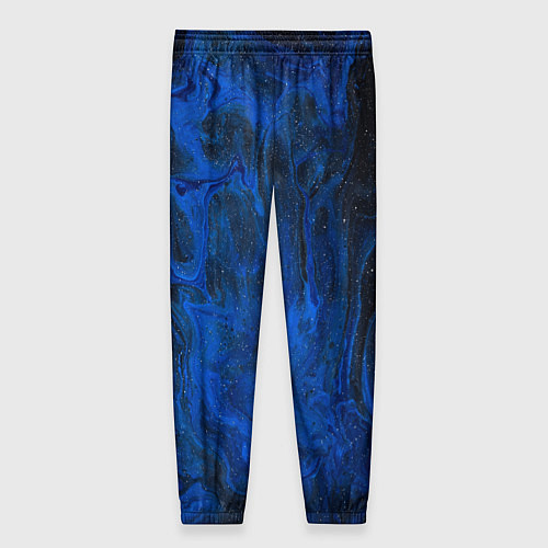 Женские брюки Синий абстрактный дым / 3D-принт – фото 2