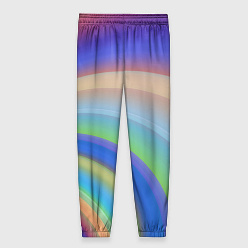 Женские брюки Все цвета радуги / 3D-принт – фото 2
