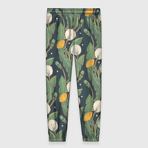 Женские брюки Цветение одуванчиков / 3D-принт – фото 2
