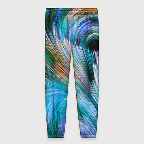Женские брюки Абстрактная красочная композиция Полосы Abstract c / 3D-принт – фото 2