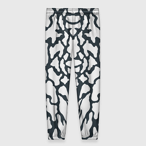 Женские брюки Animal Black and White Pattern / 3D-принт – фото 2