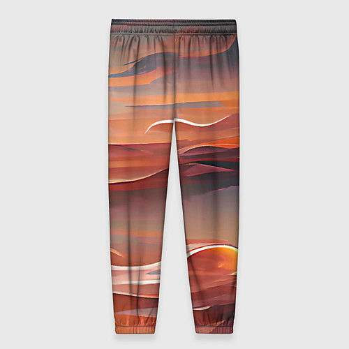 Женские брюки Буря в пустыне / 3D-принт – фото 2