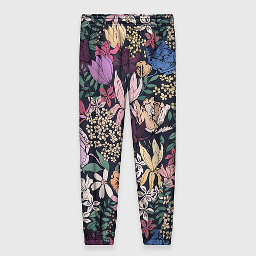 Женские брюки Цветы Летние В Цветущем Саду / 3D-принт – фото 2