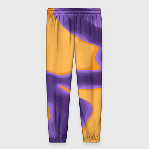Женские брюки Фиолетовая река / 3D-принт – фото 2