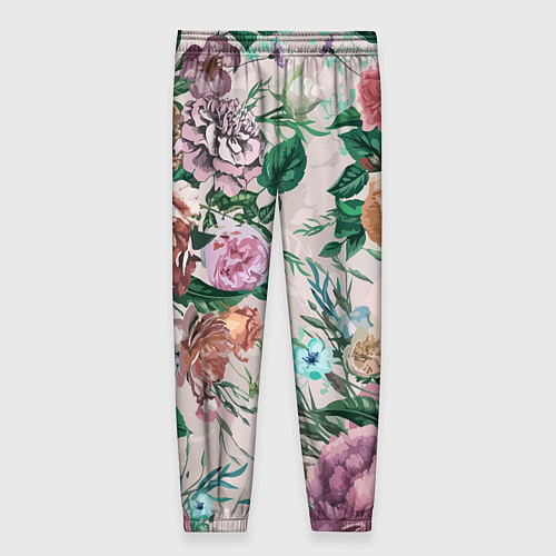 Женские брюки Color floral pattern Expressionism Summer / 3D-принт – фото 2