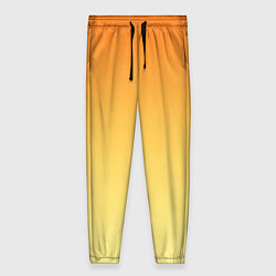 Женские брюки Оранжевый, желтый градиент