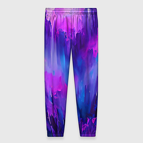 Женские брюки Purple splashes / 3D-принт – фото 2