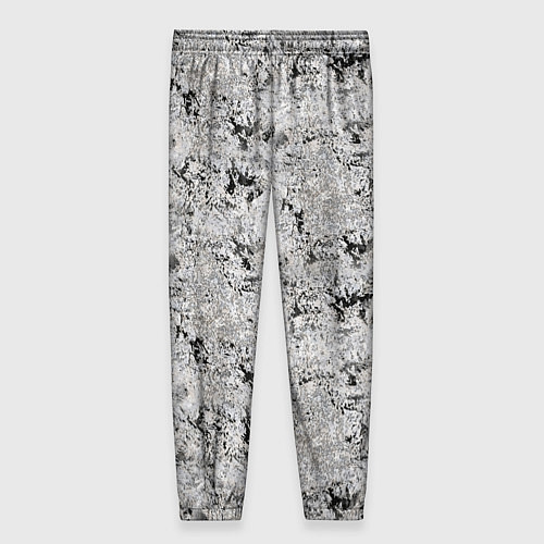 Женские брюки Светло серый абстрактный / 3D-принт – фото 2