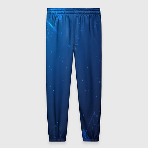 Женские брюки Сборная Уругвая синяя абстракция / 3D-принт – фото 2