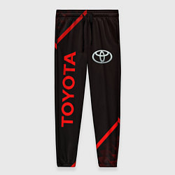 Женские брюки Toyota Красная абстракция