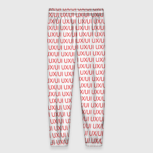Женские брюки UXUI red / 3D-принт – фото 2