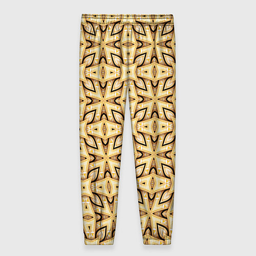 Женские брюки Объемные деревянные узоры / 3D-принт – фото 2