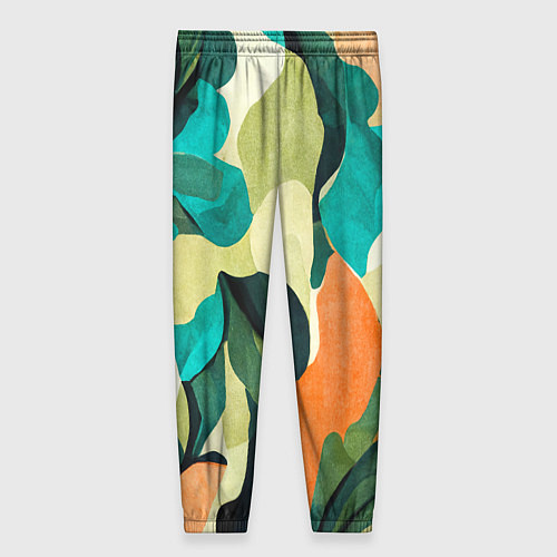 Женские брюки Multicoloured camouflage / 3D-принт – фото 2