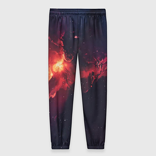 Женские брюки Космическое пламя / 3D-принт – фото 2