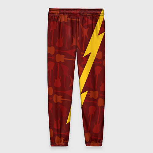Женские брюки Powerwolf гитары и молния / 3D-принт – фото 2