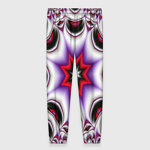 Женские брюки Грубый фрактальный узор / 3D-принт – фото 2