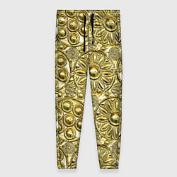 Женские брюки Золотая чеканка - текстура