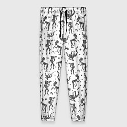 Брюки женские Скелетон в шляпе, цвет: 3D-принт