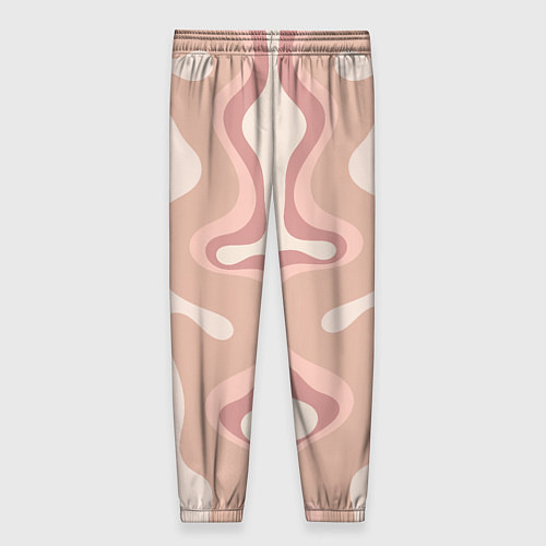 Женские брюки Линии абстрактные цветные / 3D-принт – фото 2