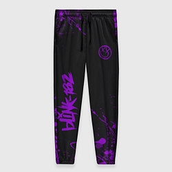 Женские брюки Blink 182 фиолетовые брызги