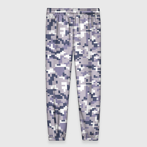 Женские брюки Камуфляж ACUpat серый пиксель / 3D-принт – фото 2
