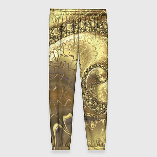 Женские брюки Золотая абстракция / 3D-принт – фото 2