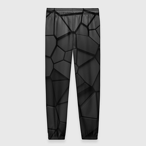 Женские брюки Черные стальные плиты / 3D-принт – фото 2