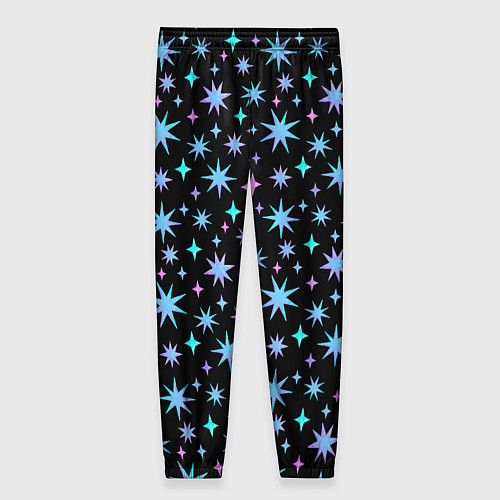 Женские брюки Зимние цветные звезды / 3D-принт – фото 2