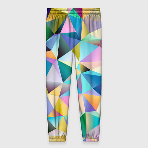 Женские брюки Полигональная текстура / 3D-принт – фото 2