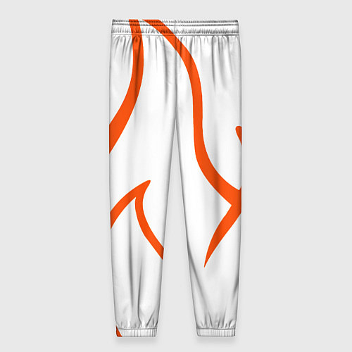 Женские брюки Огненные красные полосы / 3D-принт – фото 2