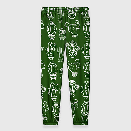 Женские брюки Кактусовый паттерн / 3D-принт – фото 2