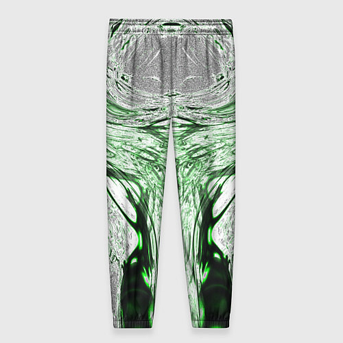 Женские брюки Зеленый узор / 3D-принт – фото 2