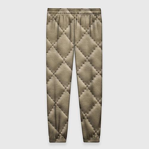 Женские брюки Стёганая кожа - fashion texture / 3D-принт – фото 2
