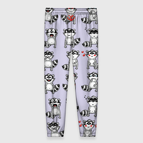 Женские брюки Забавные еноты / 3D-принт – фото 2